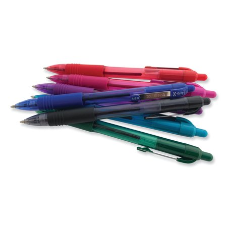 Zebra Pen Z-Grip Ballpoint Pen, Retractable, Medium 0.7 mm, Blue Ink, Blue Tinted Barrel, PK12 23920